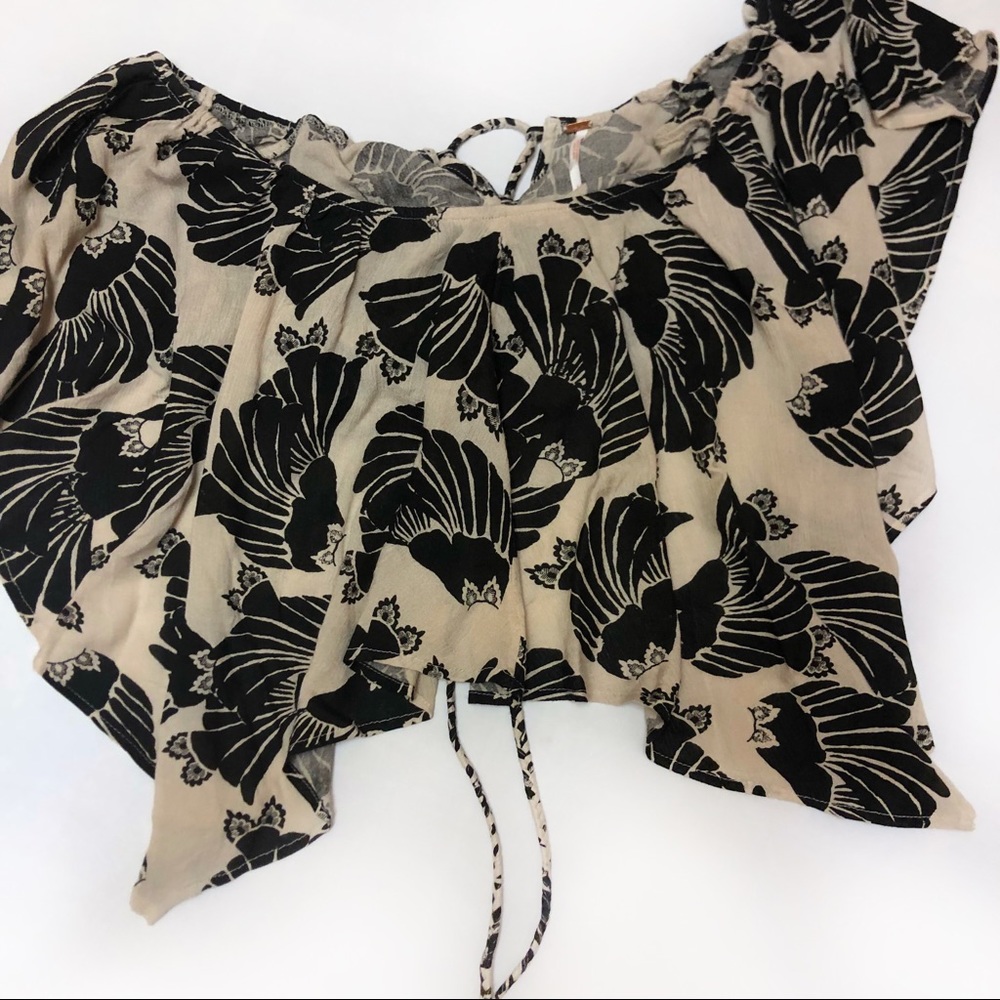 NWT Free People L Crop Top Merpati Off Shoulder